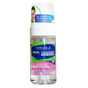 Bọt Rửa Mặt Làm Sạch Da Mụn Và Da Nhạy Cảm Vitara Facial Cleansing Foam Mouse 1