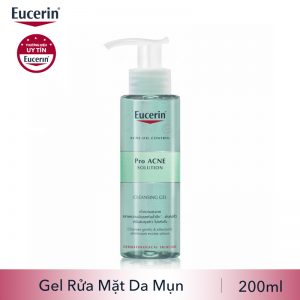 Eucerin Pro ACNE Solution Cleansing Gel: Gel Rửa Mặt Da Mụn (400 ml) 1