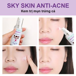 Kem Dưỡng Trị Mụn Trứng Cá Sky Skin Anti-Acne (50ml) 2