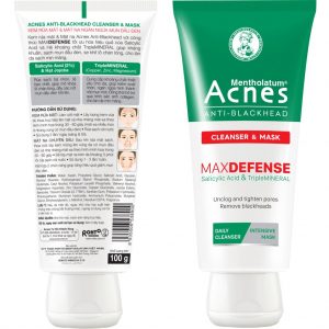 Kem rửa mặt và Mặt nạ ngăn ngừa mụn đầu đen Acnes Anti-Blackhead Cleanser & Mask 100g 1