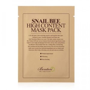 Mặt nạ dưỡng da trị mụn Benton Snail Bee High Content Mask Pack 20g 1