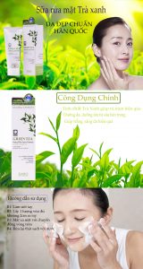 Sữa rửa mặt ngừa mụn cao cấp Hàn Quốc Dabo Green Tea 3 in 1 tinh chất trà xanh (180ml) 2