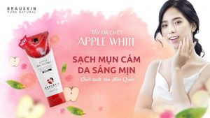 Tẩy tế bào chết da mặt sạch nhờn trị mụn ngăn lão hóa tránh bắt nắng dạng Gel Beauskin Apple White Peeling Gel, Hàn Quốc 150 ml 1