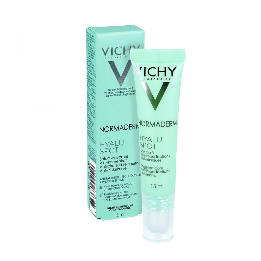 Gel Rửa Mặt Sạch Sâu Cho Da Mụn - Normaderm Hyaluspot Vichy 15ml 1