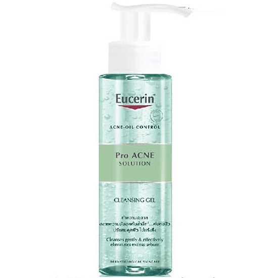 Eucerin Pro ACNE Solution Cleansing Gel: Gel Rửa Mặt Da Mụn (400 ml)