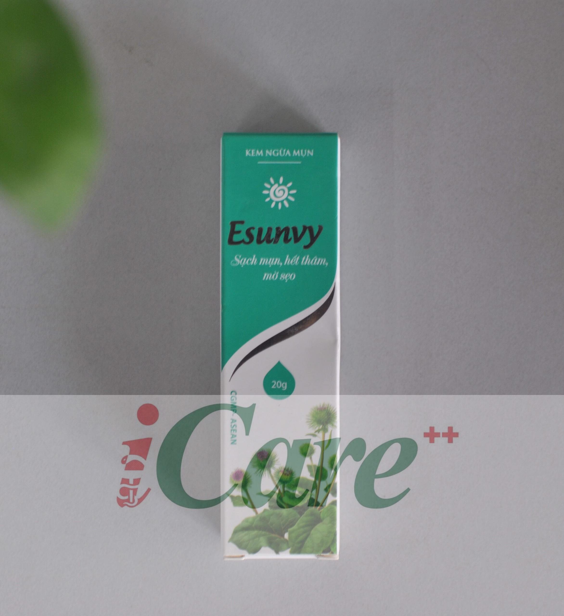 Kem bôi trị mụn Esunvy – Tinh chất thảo dược – ngừa mụn, ngừa tiết bã nhờn, mờ vết thâm