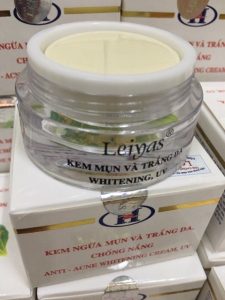Kem ngừa mụn dưỡng trắng da ngày và đêm Leiyas 10G 3