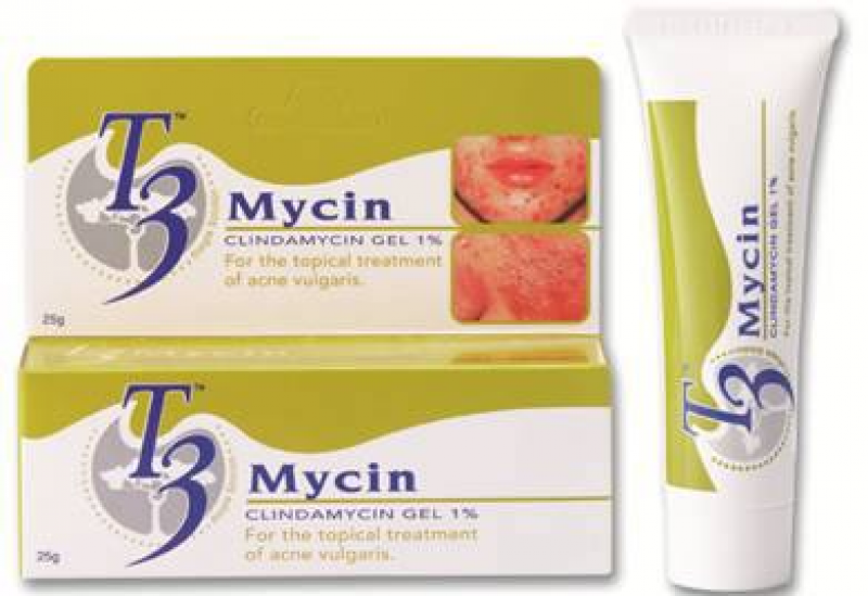 Gel bôi hỗ trợ trị mụn T3 Mycin 25g