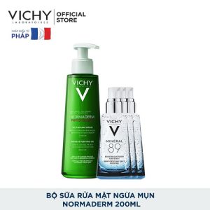 Bộ Sản Phẩm cho da dầu, mụn Vichy Normaderm Phytosolution