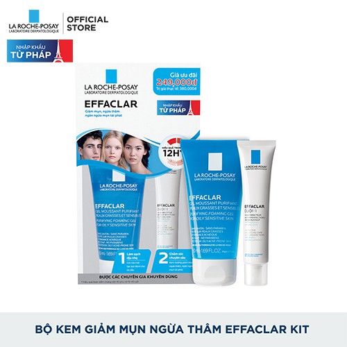 Bộ Sản Phẩm Chăm Sóc Mụn Sưng Viêm La Roche-Posay Effaclar A.I. 15ml