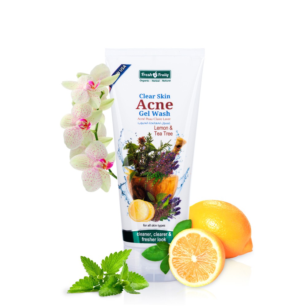 Gel Rửa Mặt Dành Cho Da Mụn Fresh&Fruity Clear Skin Acne Gel Wash (150ml)