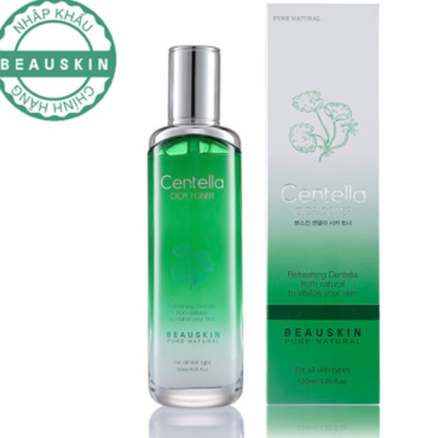 Nước hoa hồng toner trị mụn kháng khuẩn chiết xuất thảo dược Beauskin Hàn quốc (120ml)