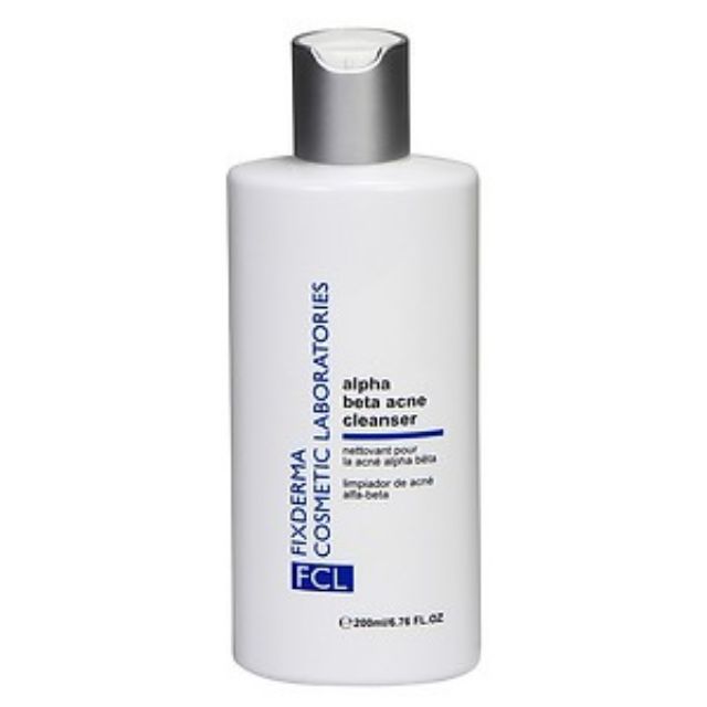 Sữa Rửa Mặt Làm Giảm Mụn Fixderma FCL Alpha-Beta Acne Cleanser (200ml)