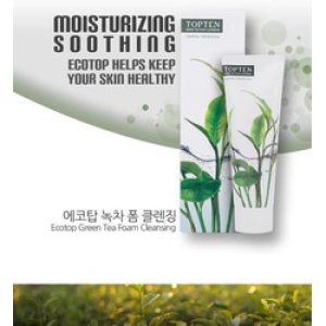 Sữa rửa mặt dưỡng trắng da ngừa mụn chiết xuất trà xanh TOPTEN Green Tea Foam Cleansing 120ml
