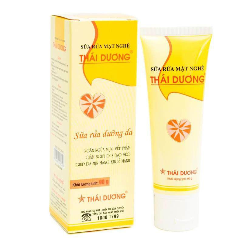 Sữa rửa mặt nghệ Thái Dương ngừa mụn thâm 90g