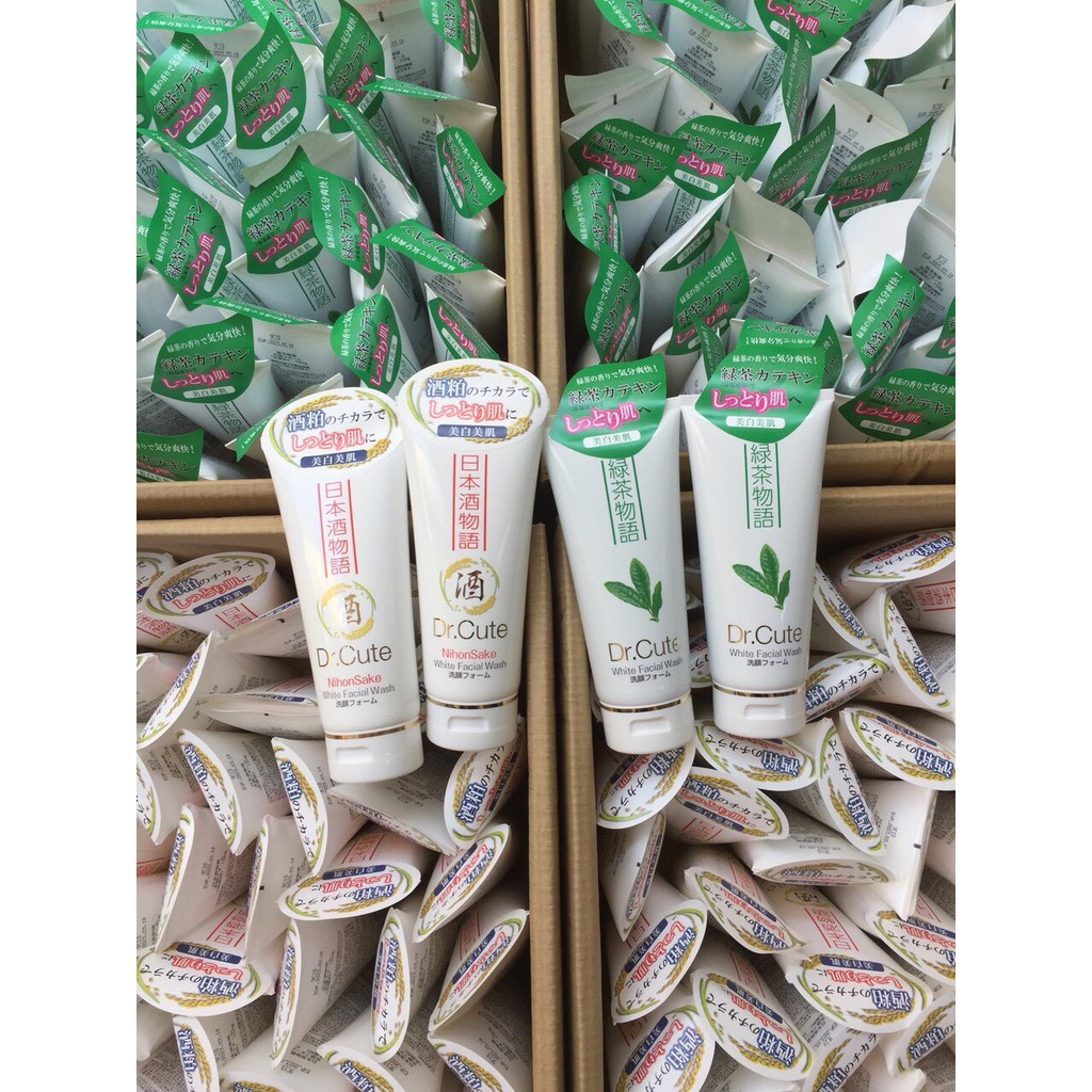 Sữa rửa mặt trắng sáng da, sạch nhờn, ngăn ngừa mụn,Tinh chất trà xanh NHẬT BẢN – Dr.Cute