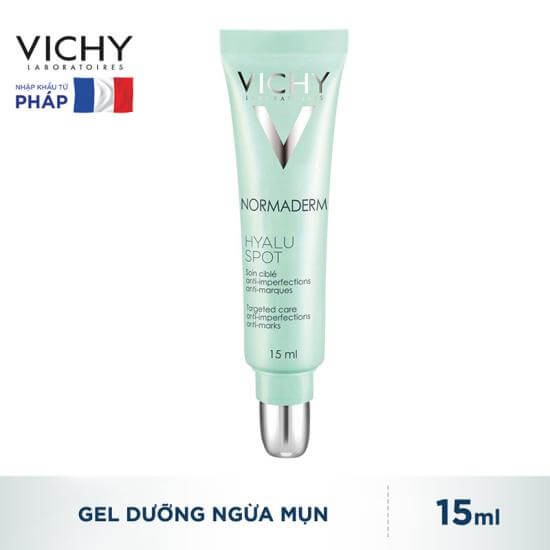 Gel Rửa Mặt Sạch Sâu Cho Da Mụn – Normaderm Hyaluspot Vichy 15ml