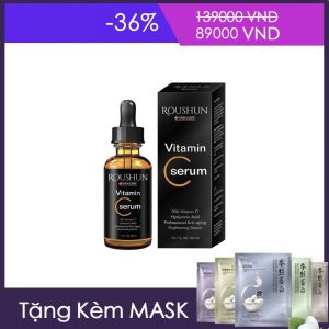 Serum Tinh Chất Vitamin C 20% Trị Mụn Giúp Da Sáng Khoẻ Roushun